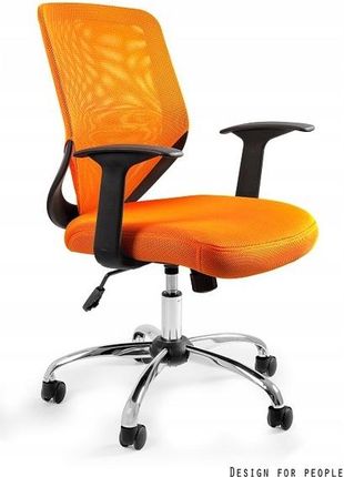 Unique Mobi Wygodny Fotel Biurowy Pomarańczowy