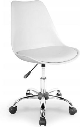 Fotel Obrotowy Biały Krzesło Do Biurka