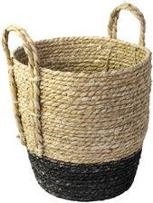 Zdjęcie Osłonka Doniczki Kosz Pleciony 30 cm Boho Z Czarnym - Szydłów