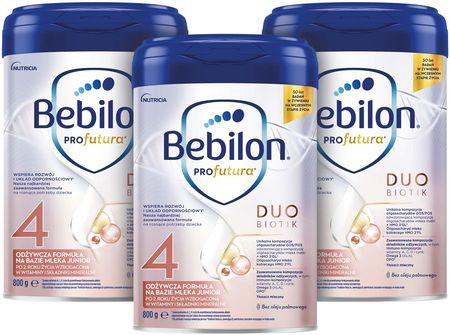 Bebilon Profutura Duo Biotik 4 mleko modyfikowane po 2 roku 3x800g