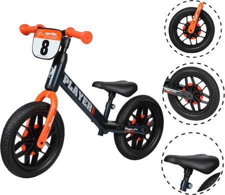 Qplay Rowerek Biegowy Player Orange - zdjęcie 6