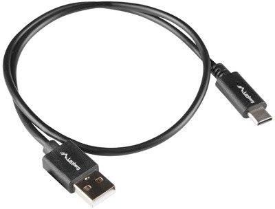 LANBERG USB-C(M)->USB-A(M) 2.0 1M CZARNY BOX QC 3.0 (CA-USBO-15CU-0010-BK)