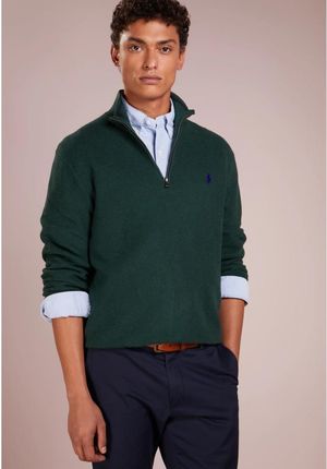 トップス MESH POLO WINTER MOSS S Polo Ralph Lauren MESH-KNIT COTTON QUARTER-ZIP SWEATER