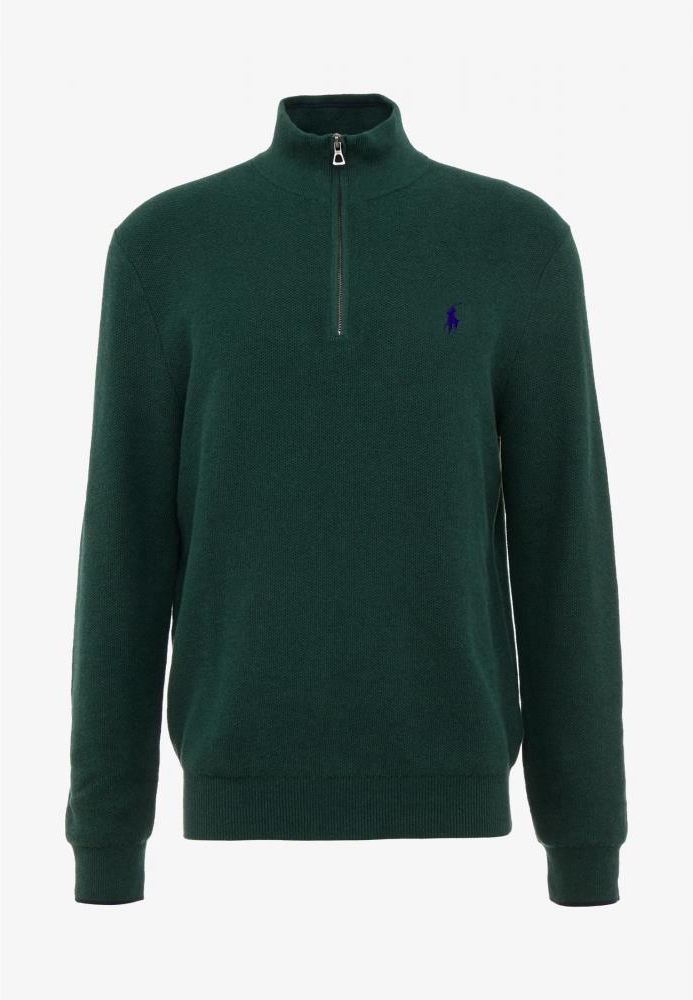 Polo Ralph Lauren MESH-KNIT COTTON QUARTER-ZIP SWEATER