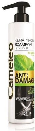 Cameleo Anti Damage szampon keratynowy bez soli do włosów zniszczonych 250ml