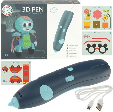 Nobo Kids Zestaw Kreatywny Magiczny Długopis 3D Niebieski