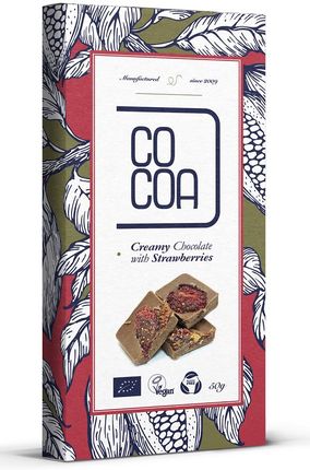 Cocoa Czekolada Creamy Z Truskawkami Bio 50g