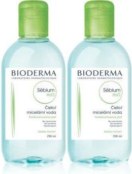 Bioderma Sébium H2O Wygodne Opakowanie Do Skóry Tłustej I Mieszanej 2x250ml