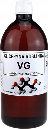 Gliceryna Roślinna Farmaceutyczna Vg ~1,25kg 1L