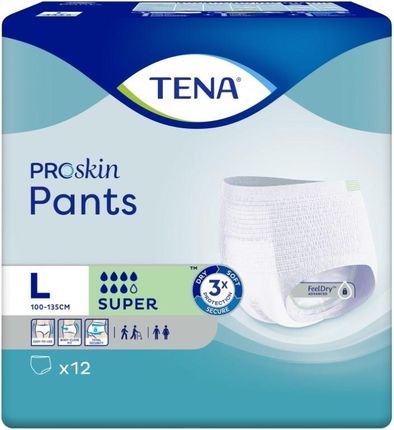 TENA Pants Proskin Super OTC Edition L Majtki Chłonne 4x12szt