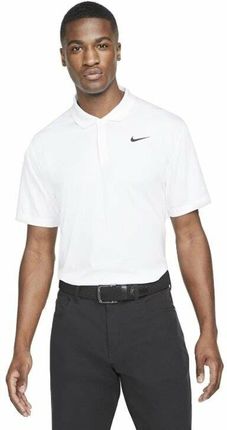 Nike Dri-Fit Victory Solid Mens Polo Shirt White/Black M