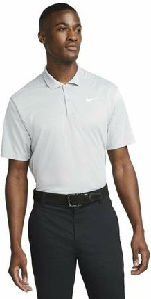 Nike Dri-Fit Victory Solid Mens Polo Shirt Light Grey/White XL