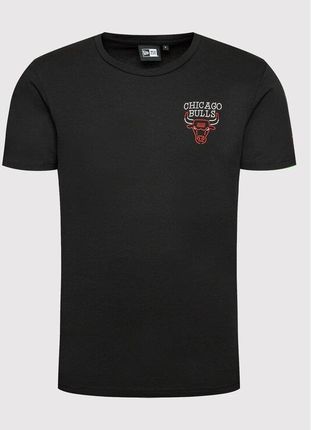 New Era T-Shirt Chicago Bulls Neon Graphic 12893098 Czarny Regular Fit