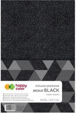 Zdjęcie Happy Color Arkusze Piankowe Czarne Brokatowe A4 5 Sztuk (HA713220309) - Łódź