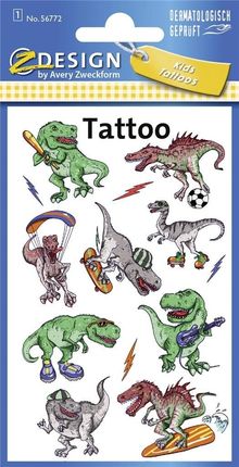 Zdesign Tatuaże Dla Dzieci Dinozaury