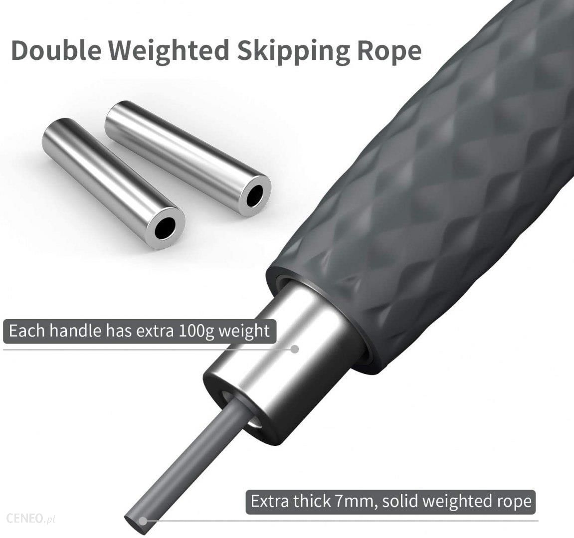 Proiron Weighted Skipping Rope 300Cm Grey Pvc