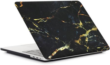 Xgsm Etui Hard Case do Macbook Pro 13 A1706 A1708 A1989 A2159 A2251 A2289 A2338, Marble Black