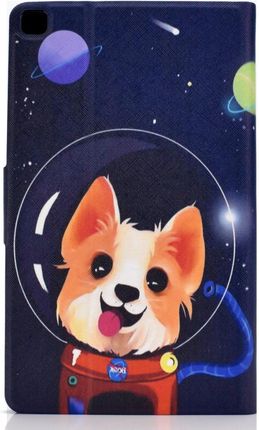 Xgsm Etui Stand Case do Samsung Galaxy Tab A7 Lite 8.7 T220 / T225 - Planet and Little Dog