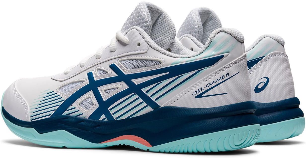 Asics Gel Game 8 Gs White Light Indigo - zdjęcie 4 Asics Gel Game 8 Gs White Light Indigo
