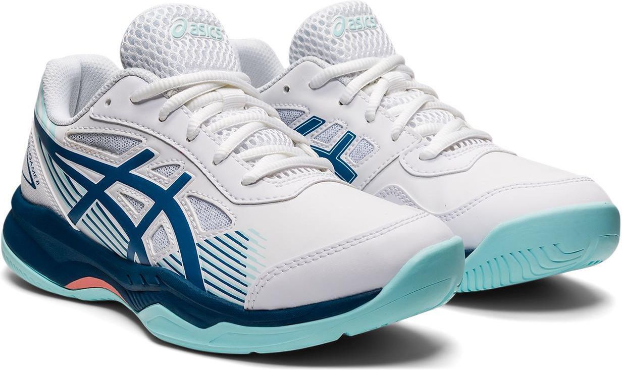 Asics Gel Game 8 Gs White Light Indigo - zdjęcie 6 Asics Gel Game 8 Gs White Light Indigo
