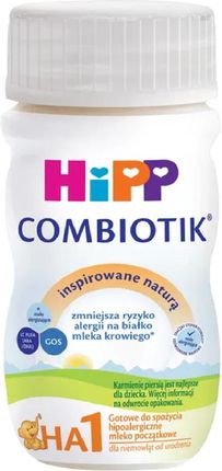 Hipp Combiotik Ha 1 Hipoalergiczne Mleko Początkowe Od Urodzenia W Płynie 90Ml