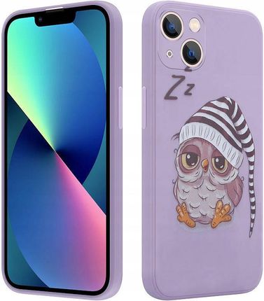 MX Owl Sleepy Iphone 13 Pro Max Purple / Fioletowy