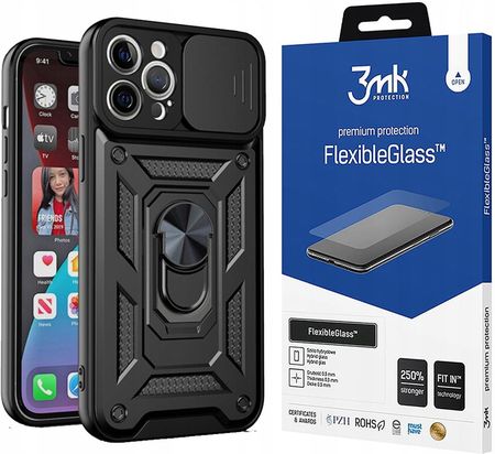 Etui Case Futerał do Iphone 12 Pro + Szkło 3MK