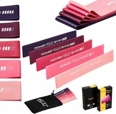 Zdjęcie 4FIZJO Zestaw 5 Gum Mini Power Band Różowy - Wałbrzych