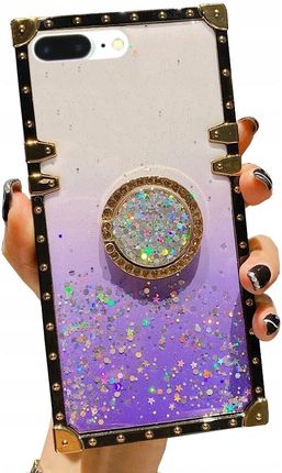 Etui Do Iphone 7/8 Plus Brokat Ring Case + Szkło