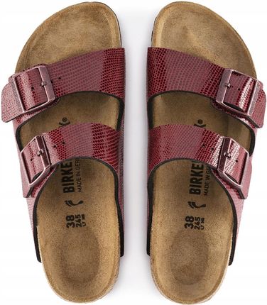 Birkenstock Klapki Arizona Metallic Maroon 39 Ceny i opinie