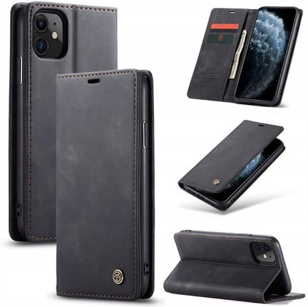 Caseme Etui Portfel Pokrowiec Do Iphone 11 czarny - zdjęcie 4