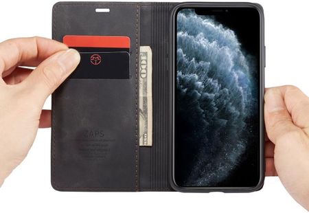 Caseme Etui Portfel Pokrowiec Do Iphone 11 czarny - zdjęcie 6