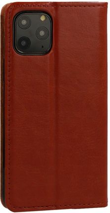 Kabura Book do iPhone 13 Pro Max Brązowa skóra - zdjęcie 4