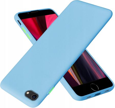 Etui do iPhone 7 8 Se 2020 Case Silikon + Szkło 9H
