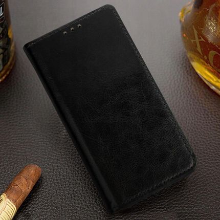 Etui z klapką Skórzane iPhone 13 Pro Max czarny - zdjęcie 6