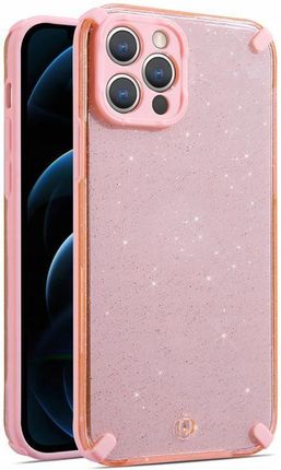 Armor Glitter Case do Iphone 13 Pro różowy