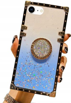 Etui Do Iphone 7/8 Mocne Brokat Ring Case + Szkło
