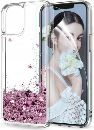 Etui Brokat Do Iphone 12/12 Pro Liquid Case+szkło