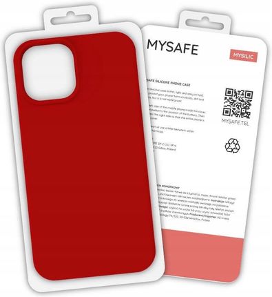 Mysafe Etui Silikonowe Iphone 11 Pro Max Czerwony