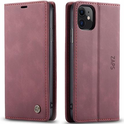 Caseme Etui Portfel Pokrowiec Iphone 11 czerwony - zdjęcie 2