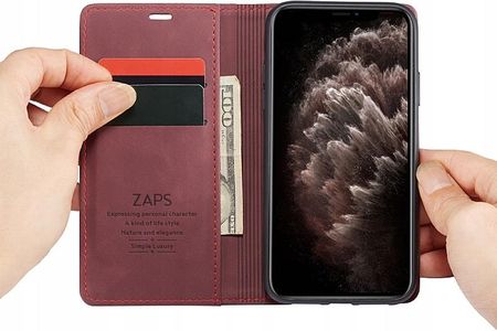 Caseme Etui Portfel Pokrowiec Iphone 11 czerwony - zdjęcie 4