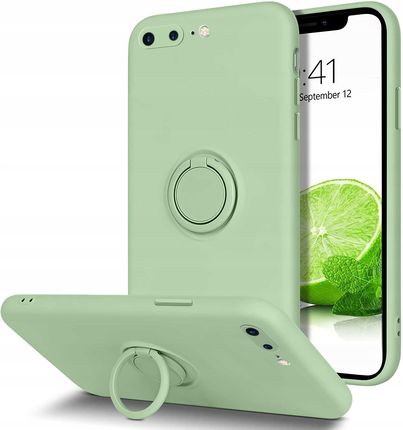 Etui Do Iphone 7 Plus Silikon Kolor Ring + Szkło
