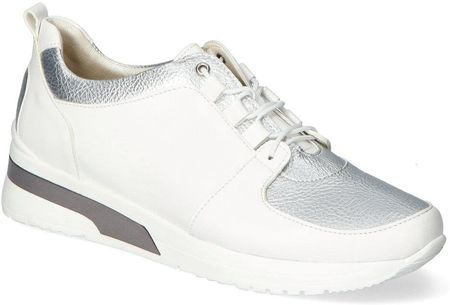 Sneakersy Excel 072/013 Białe/Srebrne Lico