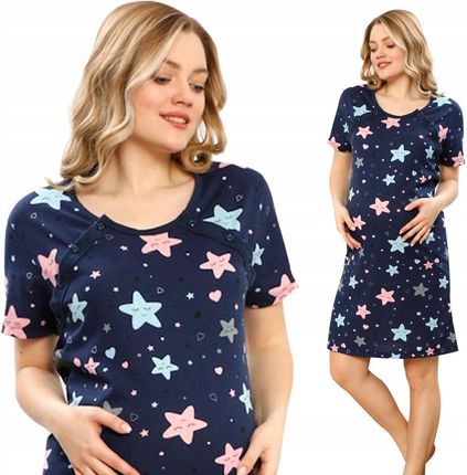 Koszula Nocna Piżama Ciążowa Do Karmienia Porodu