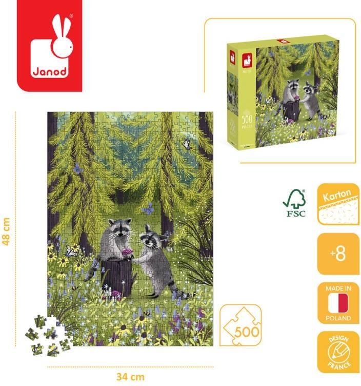 Janod Puzzle Artystyczne Psotne Szopy 500 el J02509 - Ceny i opinie 