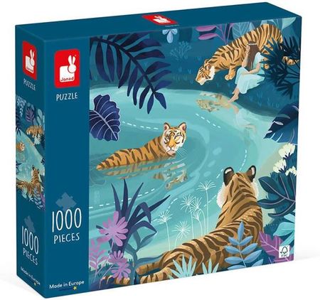 Janod Puzzle Artystyczne Spotkanie Tygrysów 1000 el J02511