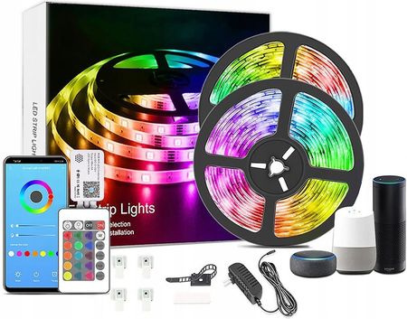 TAŚMA LED GOOVE 10M RGB APLIKACJA + PILOT 16MLN (DEFT43T) • Cena