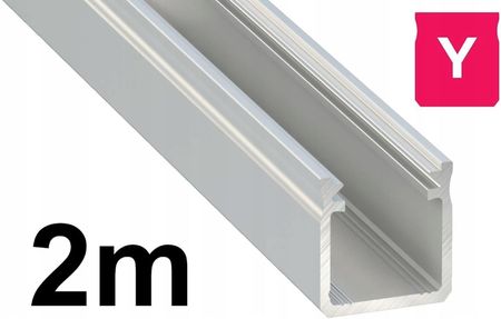 Lumines Profil Aluminiowy do Taśmy Led Typ Y 2m Srebrny (Y2MS)