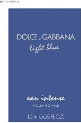 Dolce&Gabbana Light Blue Eau Intense Pour Homme Woda Perfumowana 1.5 ml Próbka