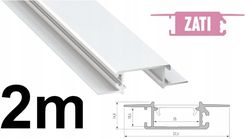 Zdjęcie Lumines Profil do TAŚM LED typ ZATI do PŁYT GK biały 2m - Kęty